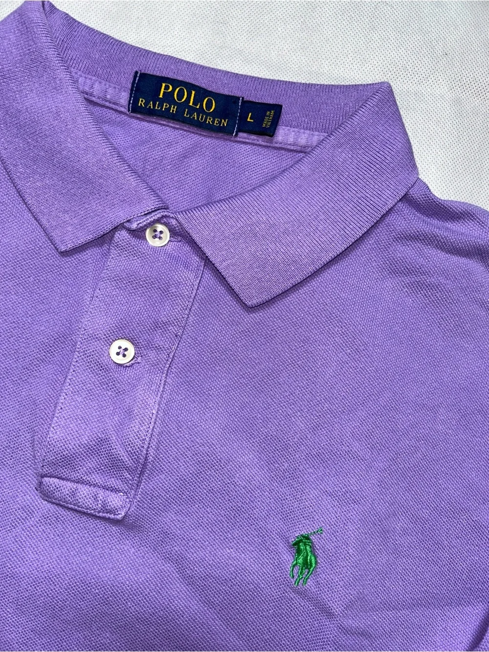 Polo Ralph Lauren, purple short sleeve polo size large - Picture 1 of 4